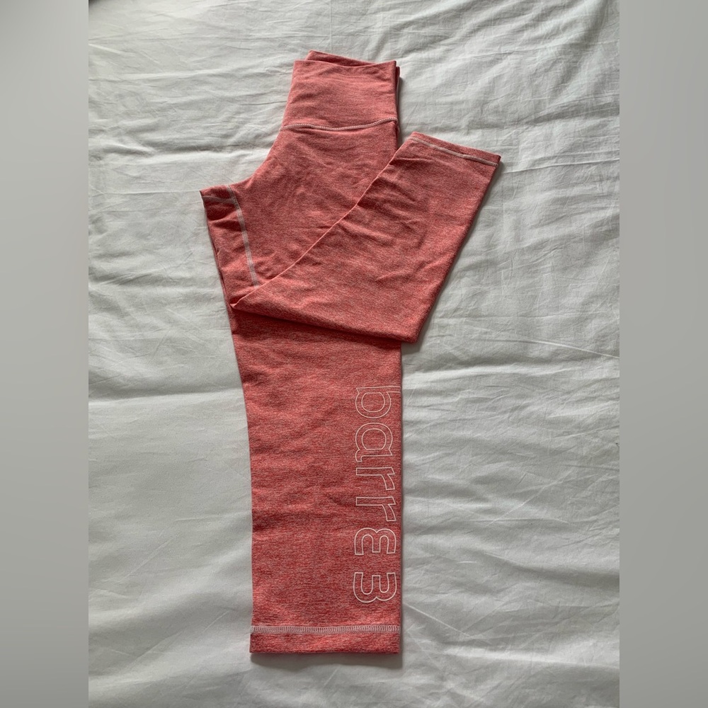 EUC! Barre3 DYI Heather Pink Legging